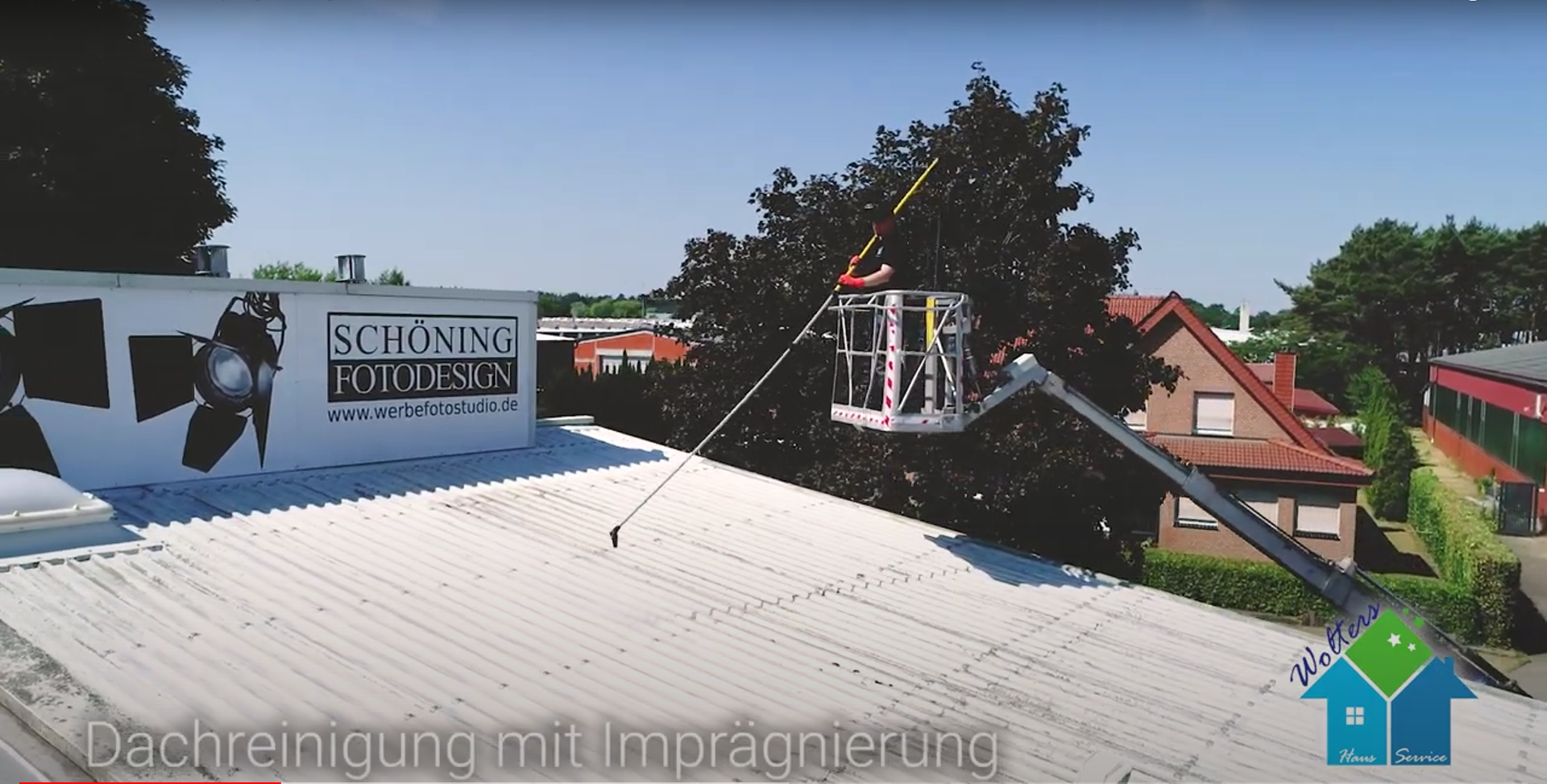 Dach-Komplettreinigung f&uuml;r Kunden in Schapen und Hopsten.